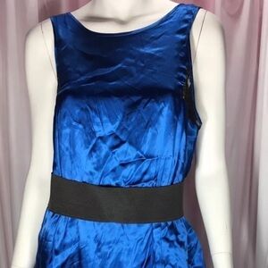 4/$35 FUSE By PREEN Blue With Black Lacey Dress M